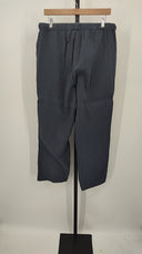 Quince Womens 100% Organic Cotton Gauze Straight Leg Pants Indigo Blue M