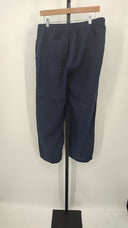 Quince Womens 100% European Linen Pants - 25" Deep Navy L