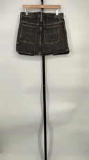 Helmut Lang Women Carpenter Denim Micro-Miniskirt Basic Skirt Gray 31