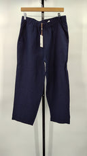 Quince Womens 100% European Linen Pants - 25" Deep Navy M