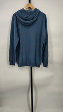 Rodd & Gunn Men Nelson Island Wool Blend Hoodie Sleeved Top Blue XXL