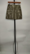 Helmut Lang Women Checked Cotton-Blend Mini Skirt Basic Gray Us 2