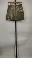 Helmut Lang Women Checked Cotton-Blend Mini Skirt Basic Gray Us 2