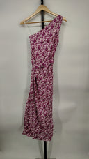Cami Nyc Women Nanu Paisley One-Shoulder Midi-Dress Basic Purple