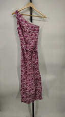 Cami Nyc Women Nanu Paisley One-Shoulder Midi-Dress Basic Purple