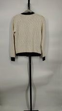 Bcbgeneration Women Contrast Knit Cardigan Sleeved Top White XS