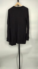 Bobi Women Pocket Cardigan Sleeved Top Black M