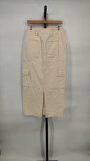 By.Dyln Women Laikon Cargo Maxi Skirt Basic White M