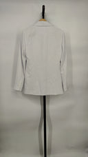 Olivia Women Denny Notch Collar Boyfriend Blazer Suit Jacket White 0