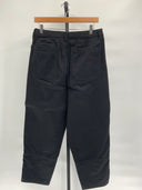 Quince Womens Organic Stretch Cotton Twill Barrel Pants - 27" Black 8