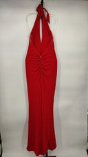 Nookie Women Illegal Halter Gown Basic Sleeved Dress Red XXL