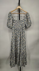 Minkpink Women Juniper Midi Dress Basic Sleeved Blue M