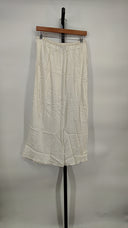 J.Crew Women Side-Slit Pull-On Skirt Basic White S