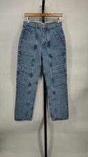 Agolde Women Cooper Cargo Jeans Blue 26