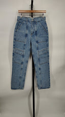 Agolde Women Cooper Cargo Jeans Blue 26