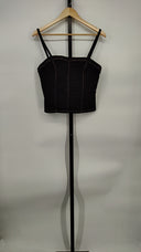 Abrand Jeans Women Venue Bodice Sleeved Top Black M