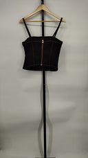 Abrand Jeans Women Venue Bodice Sleeved Top Black M