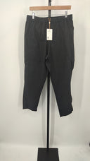 Quince Womens 100% Organic Cotton Poplin Pull-On Pants Black M