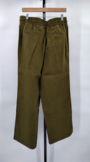 Quince Womens 100% European Linen Wide Leg Pants - 30" Martini Olive L