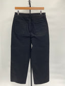 Quince Womens Bella Stretch Patch Pocket Wide Leg Jeans - 28" Black 30
