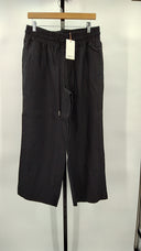 Quince Womens 100% European Linen Wide Leg Pants - 26" Black L