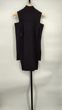 Camila Coelho Women Taylor Sweater Dress Basic Sleeved Black S