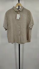 Quince Women's 100% European Linen Shorts Pajama Set Flax XL