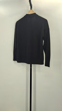 Quince Women Mongolian Cashmere Polo Sweater Black S