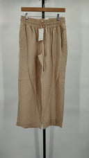 Quince Women's 100% European Linen Wide Leg Pants - 26" Driftwood S