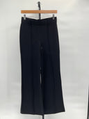 Quince Womens Ultra-Stretch Ponte Flare Leg Pants - 30" Black S