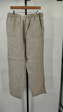 Quince Men's 100% European Linen Drawstring Beach Pants - 30" Flax L