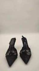 Alexandre Birman Women Clarita 85Mm Slingback Stiletto Pumps Shoes Black 7.5