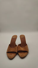 Jeffrey Campbell Women's Agent Mule Camel Suede Shoes 8