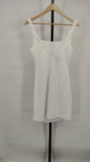 Bhldn Women Molly Stretch Crepe Square-Neck Mini Dress White M