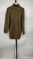 Ser.O.Ya Women Charlie Sweater Dress Basic Sleeved Green S