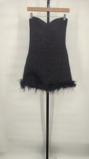 Line & Dot Women Lenni Mini Dress Basic Sleeved Black S