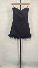 Line & Dot Women Lenni Mini Dress Basic Sleeved Black S