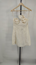 For Love & Lemons Women Kali Mini Dress White L