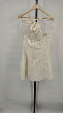 For Love & Lemons Women Kali Mini Dress White L