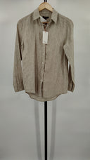Quince Women's 100% European Linen Long Sleeve Shirt Flax Sleeved Top XS