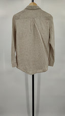 Quince Women's 100% European Linen Long Sleeve Shirt Flax Sleeved Top XS