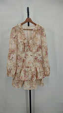 Line & Dot Women Meadow Mini Dress Pink L