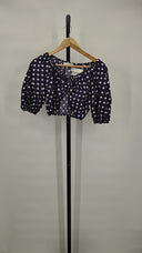 Caroline Constas Women Tyler Top Sleeved Blue S