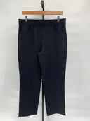 Quince Womens Ultra-Stretch Ponte Straight Leg 4-Pocket Pants - 26" Black L