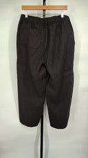 Quince Womens 100% European Linen Pants - 25" Black L