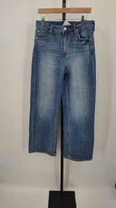 Quince Womens Bella Stretch Relaxed Straight Jeans - 30" Atlantic Blue 30