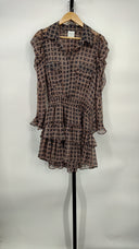 Misa Los Angeles Women X Revolve Annika Dress Basic Sleeved Brown M