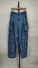 Afrm Women Parker Cargo Pant Jeans Blue 25