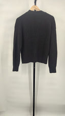 Everlane Women's The Boxy Cardigan In Everyday Cotton Black Sleeved Top M