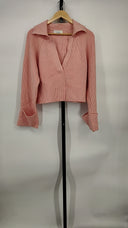 L'Academie Women Harvey Pullover Sleeved Top Pink S